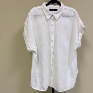 Lauren Ralph Lauren White Button Down Shirt